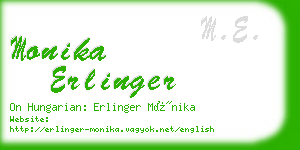 monika erlinger business card